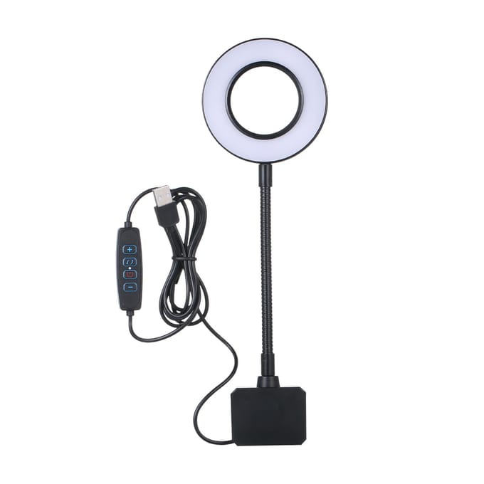 DC 5V 7W 18 LED Aquarium Licht Vispot Klem Bekijk Lamp USB Aangedreven Bediend 3 Verlichting zwart