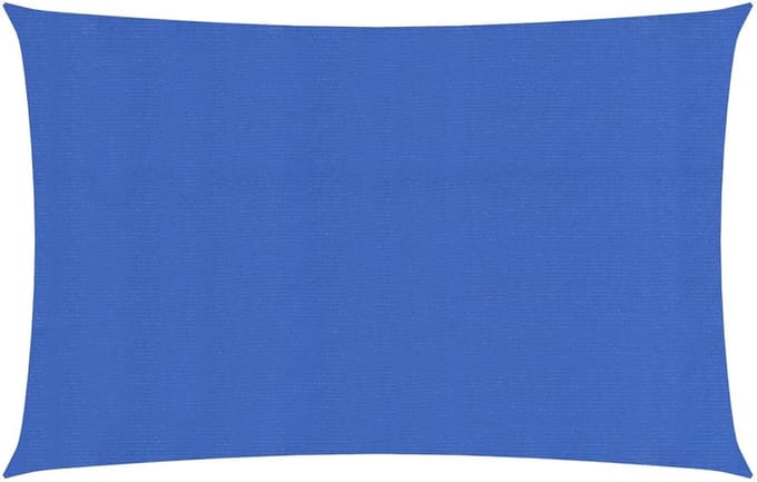 vidaXL - Zonnezeil - 160 - g/m² - rechthoekig - 4x7 - m - HDPE - blauw