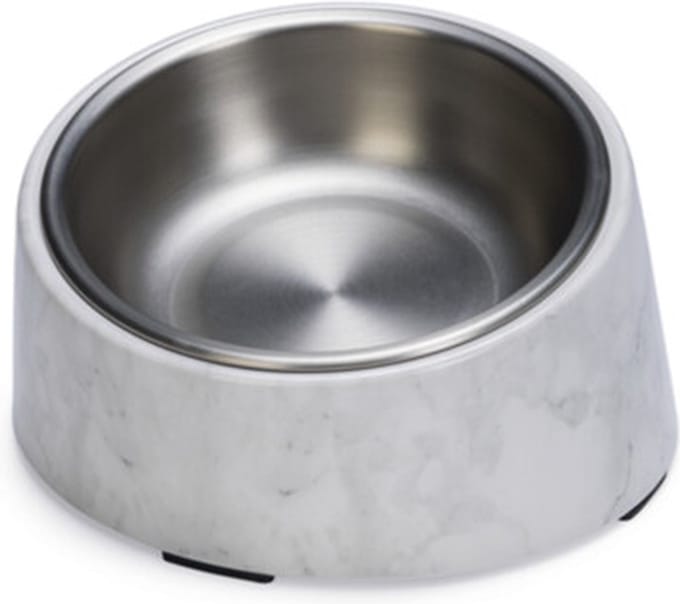 Designed by Lotte Melamine Eetbak Vita - Voerbak kat - Eetbak of Drinkbak - Wit 160 ml