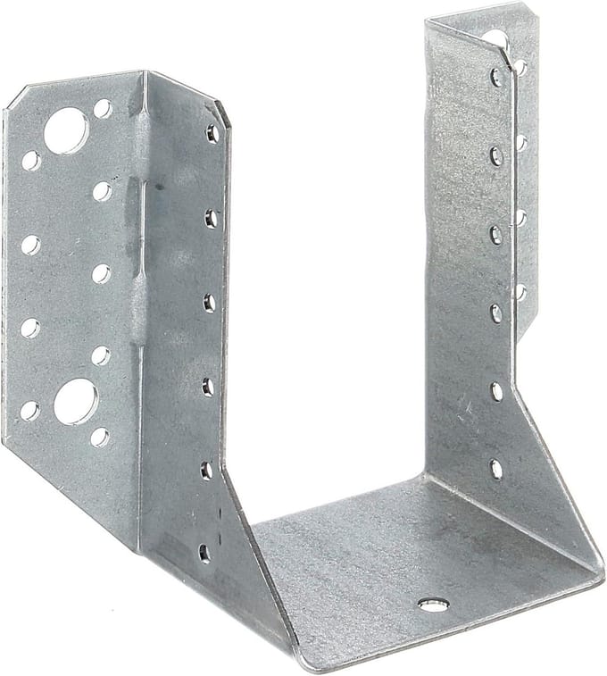 Balkschoen - Paalverbinder - Stevig Monteren - Type A - 150 mm breed - Zilver