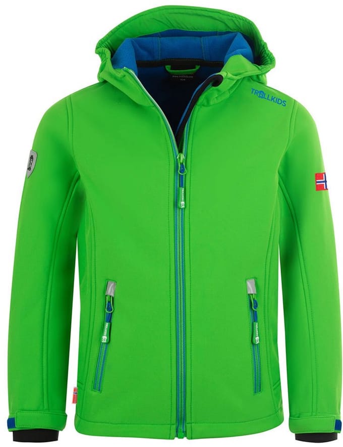 Trollkids Trollfjord Softshelljack Groen 104 cm Jongen