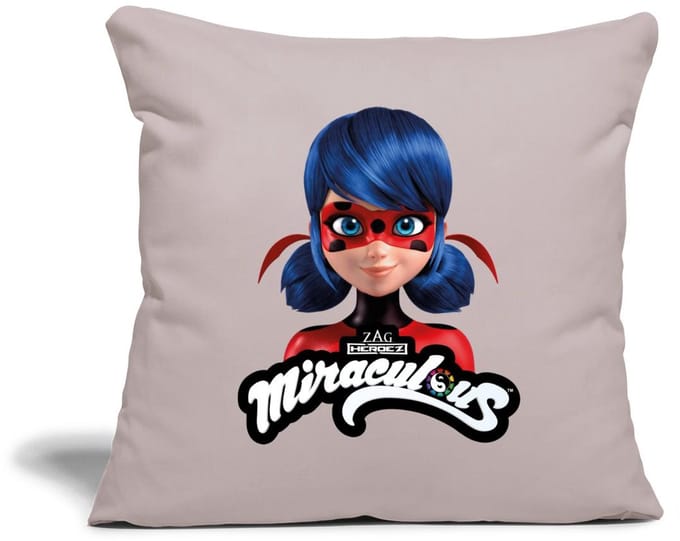 Miraculous Ladybug Met Logo Sierkussenhoes, 45 x 45 cm