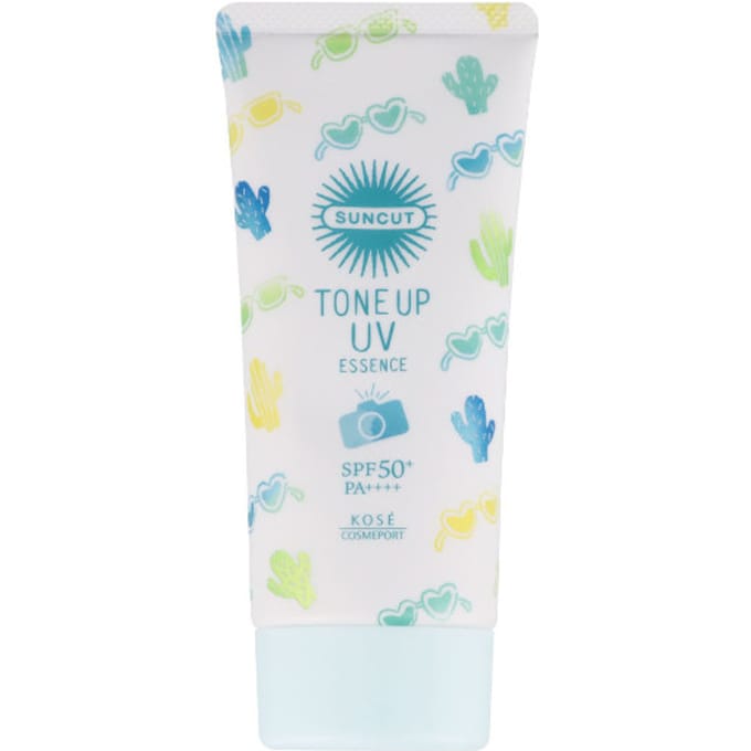 Kose - Suncut Tone Up UV Essence SPF50+ PA++++ - 80g - Mint Green