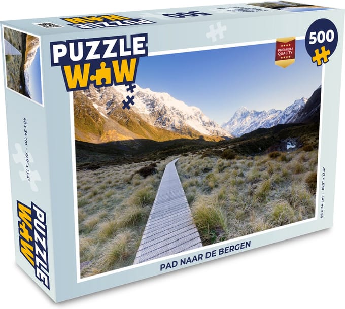 Puzzel Pad naar de bergen - Legpuzzel - Puzzel 500 stukjes