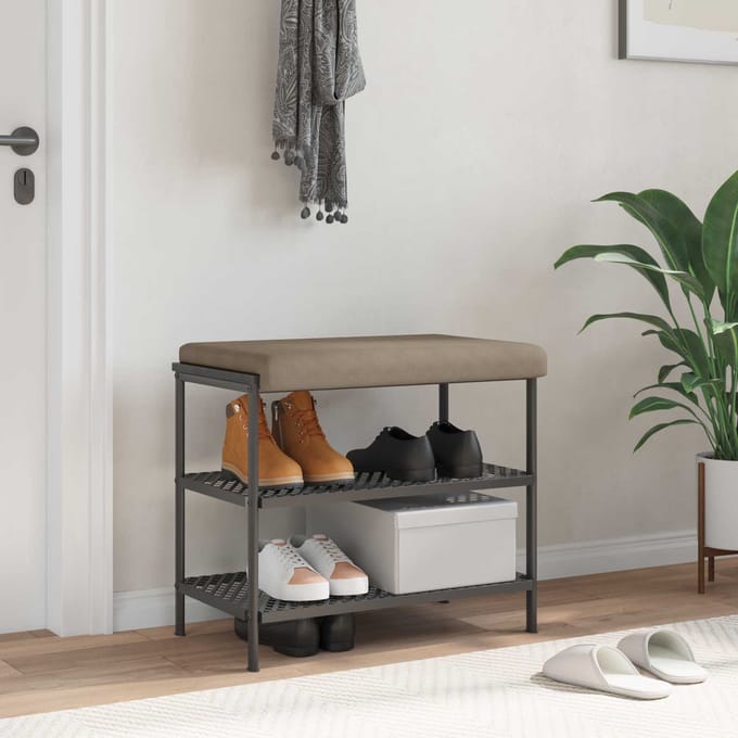vidaXL - Bankkussen - Microvezel - Taupe - Diepte - 35 - cm