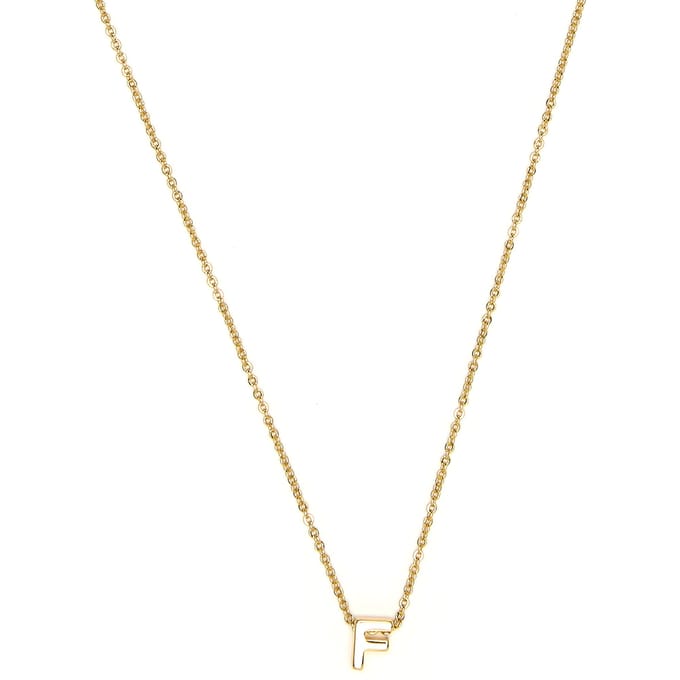 Luxenter Ketting met 18-karaats geelgouden afwerking - Alphabet