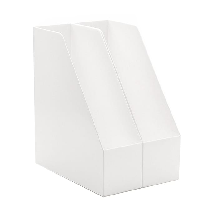 Boekenopbergrek Eenvoudig Multifunctioneel Draagbaar Plastic Desktop Boekensteun Bestandsorganizer voor Kantoor white
