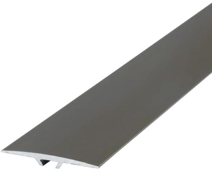 Overgangsprofiel vlak 90cm zelfklevend van geanodiseerd aluminium