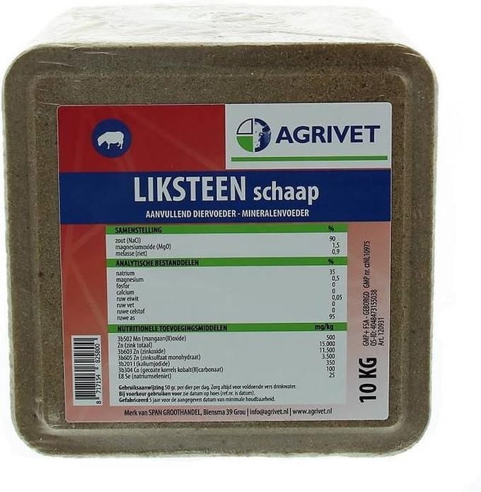 Agrivet Liksteen Schaap 10 kg