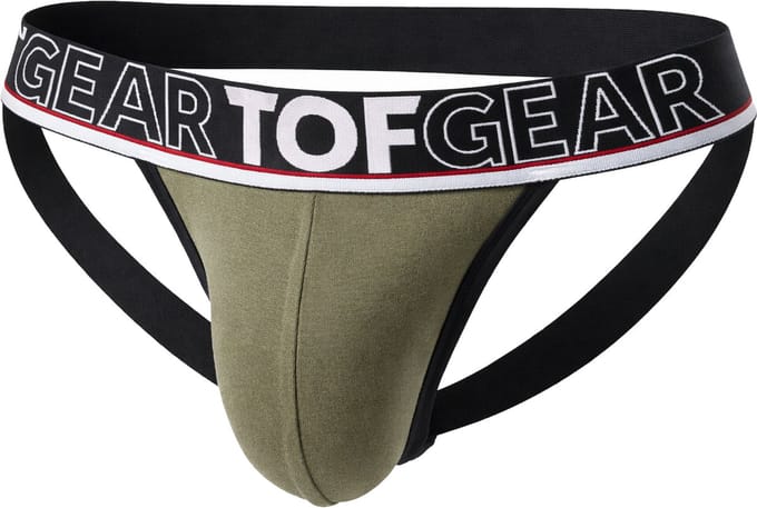 TOF Paris Champion Jockstrap Khaki - MAAT S - Heren Ondergoed - Jockstrap voor Man - Mannen Jock