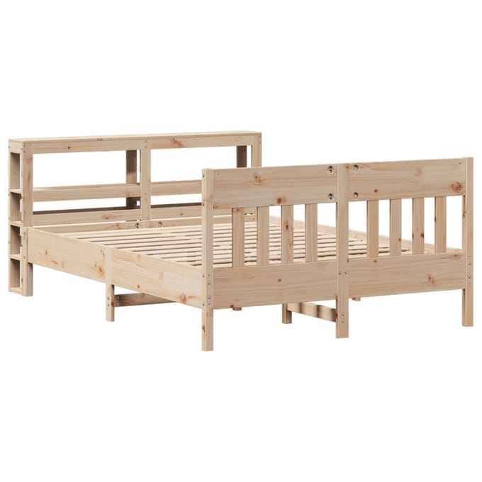 vidaXL - Bedframe - zonder - matras - massief - grenenhout - 160x200 - cm