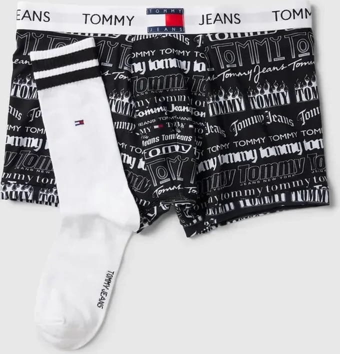 Tommy Hilfiger - Tommy Jeans - Cadeaubox Short & socks - print - Maat L