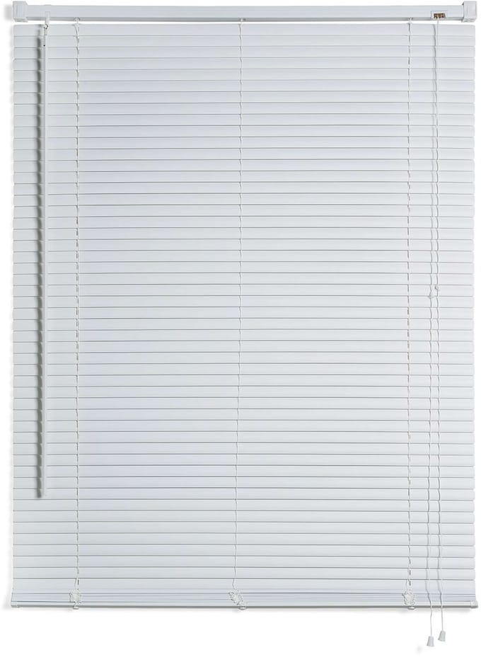 Storesdeco - Vinyl Jaloezieën met Koord Wit 90x250