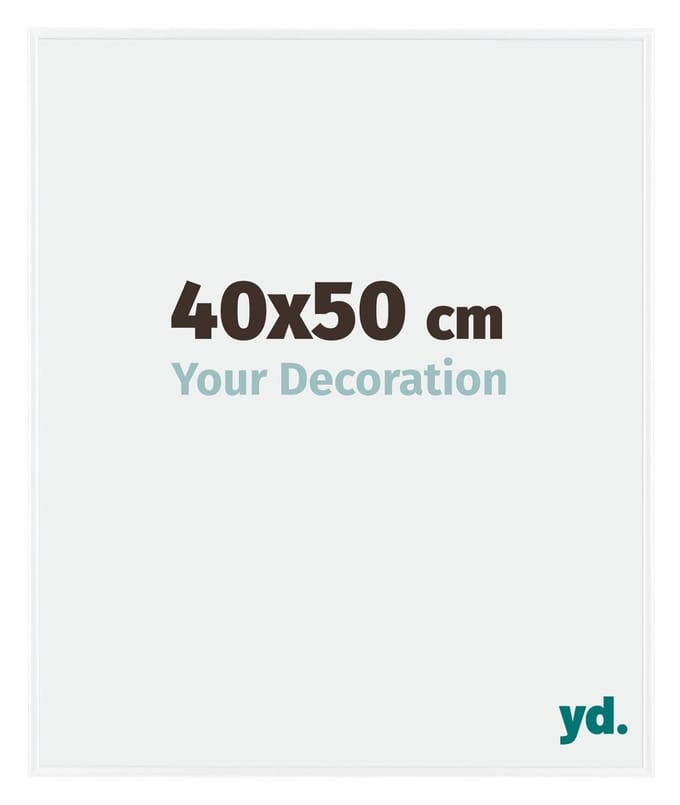 Your Decoration - Fotolijst 40x50 cm - Kunststof - Wit Hoogglans - Evry