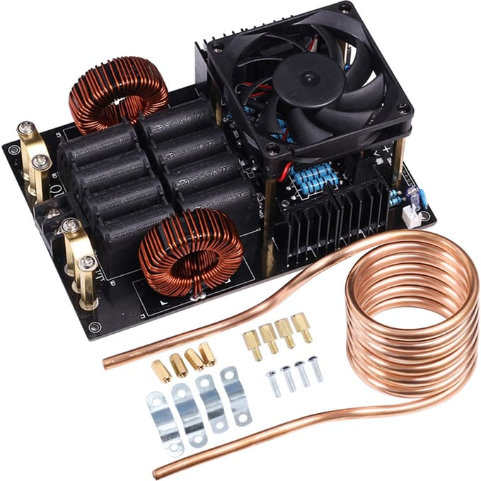 1000W 50A DC 12-40V Inductieverwarmingsbord ZVS Voedingsmodule Laagspanning Flyback Driver zwart