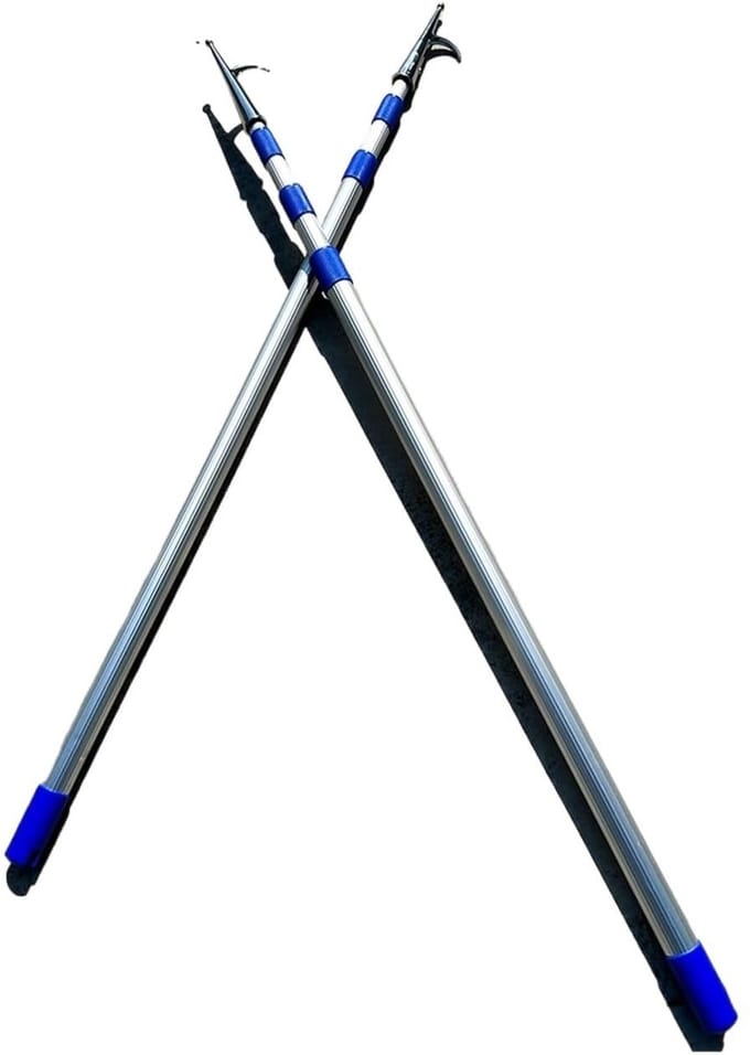 Telescopische Boothaak - Duwstok - Aanmeren Boot - Verstelbare Lengte - 2 Meter - Zilver