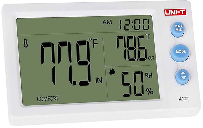 UNI-T A12T - Weerstation - Temperatuur- en Vochtigheidsmonitor