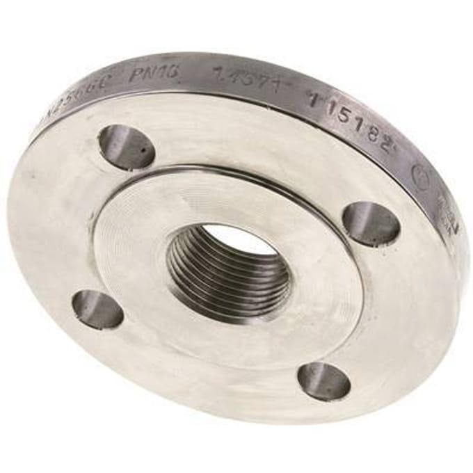 Draadflens DN25-PN16 Rp 1'' RVS 1.4571 DIN 2566