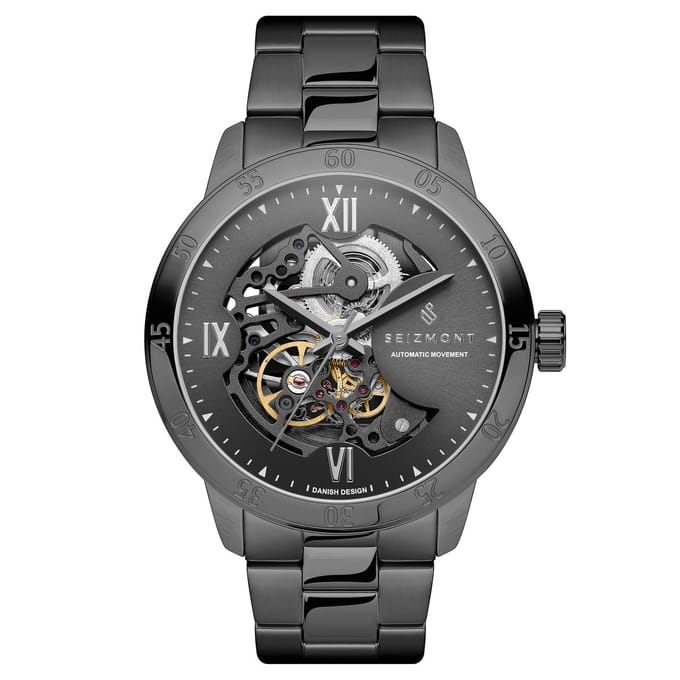 Dante II | Gunmetal-Grijs Skelethorloge