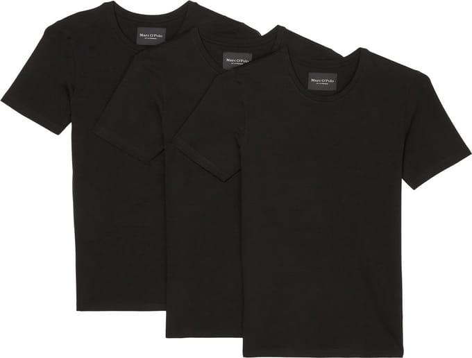 Marc O'Polo Heren onderhemd lange mouw 3 pack Essentials Cotton