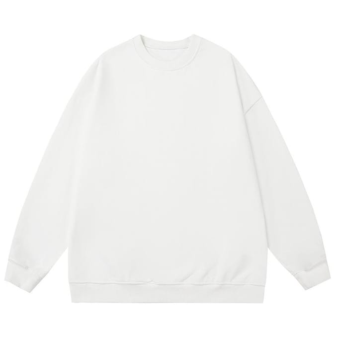 Pull ample à col rond pour garçon, vêtement de printemps et d'automne 3XL white
