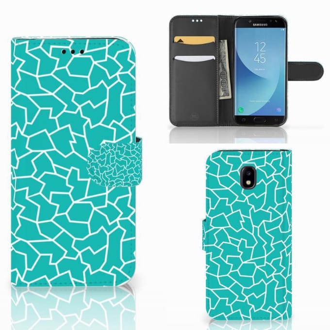 Samsung Galaxy A30 Hoesje Cracks Blue
