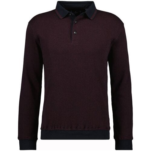 Ragman Trui Fine Cotton Interlock Jacquard Zwart / male