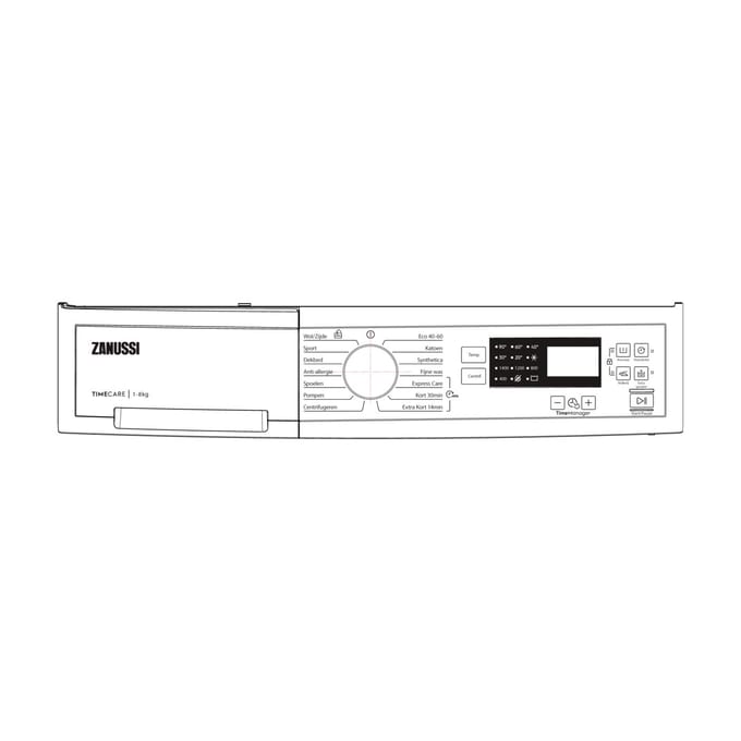 AEG controlepaneel, wit, Zanussi, NL 140210934018