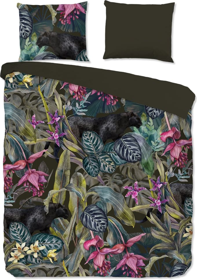 Pure dekbedovertrek bladeren / jungle - Lits jumeaux 240x200/220 cm - Multi - Microvezel