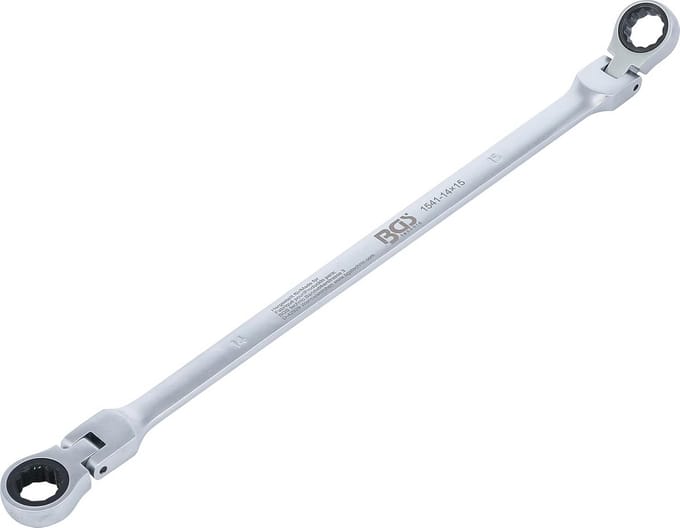 Ratel knie ringsleutel 14 x 15 mm - extra lang