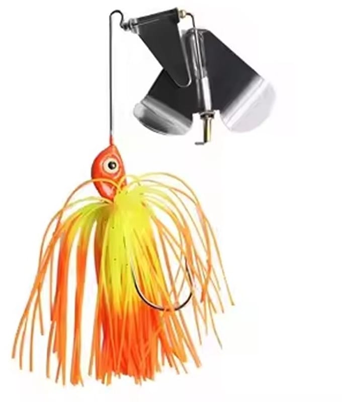 PikeAttack - Spinnerbait - Roofvissen - Geel/Oranje- 15gram