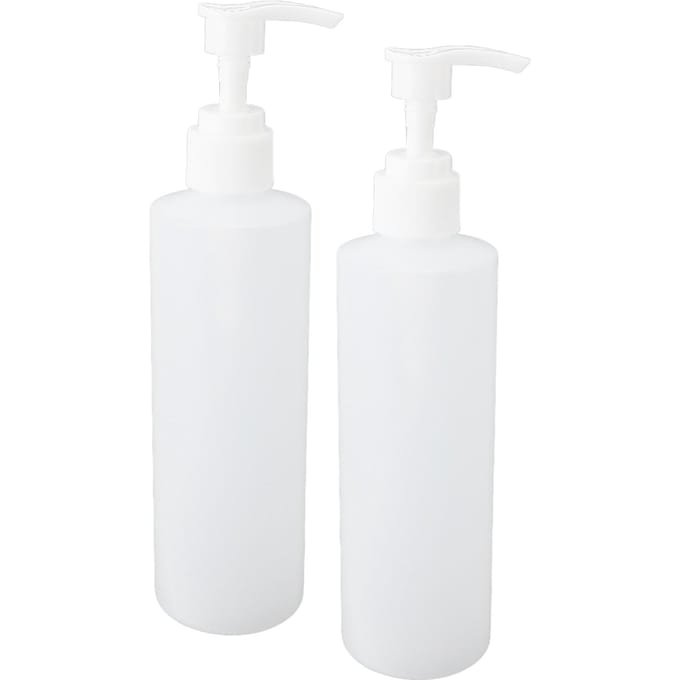 2 stuks Massageolie Warmer Vervangingsfles 250ml Hervulbare Professionele Shampoo Pompflessen voor white