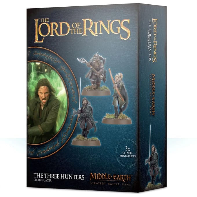 Set van 3 27-delige figuren - de drie jagers Games Workshop Warhammer Middle Earth