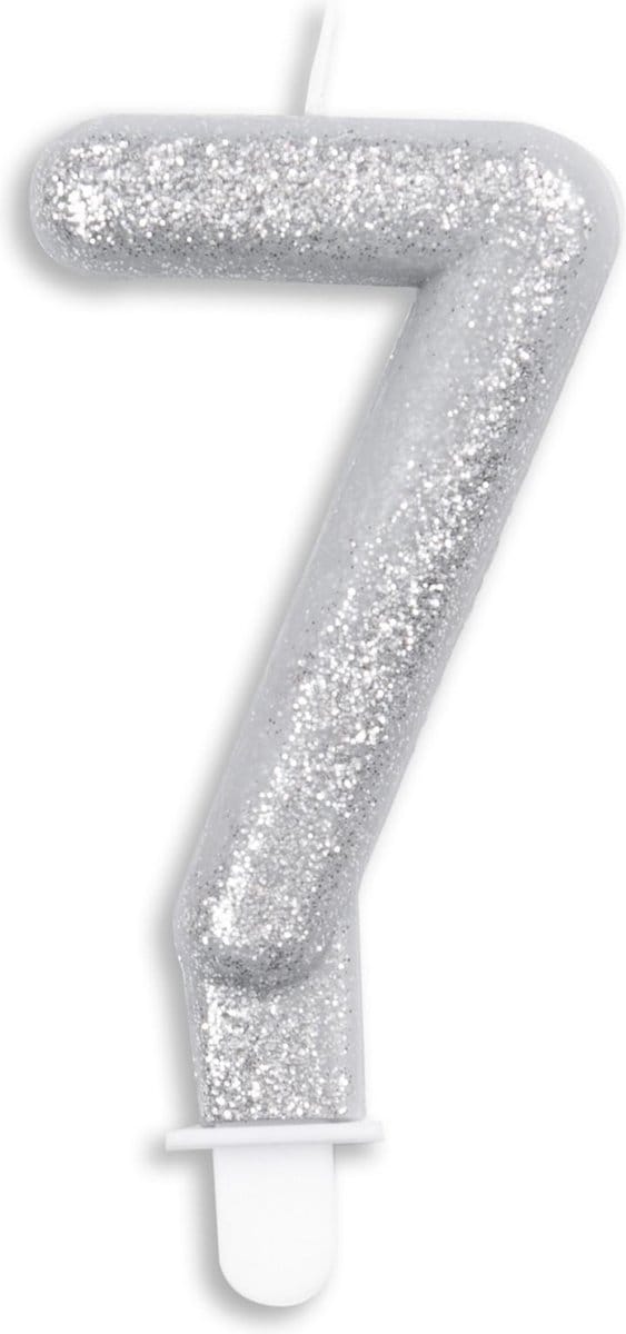 Wefiesta Cijferkaars '7' 4,4 X 7 X 1,2 Cm Wax Zilver