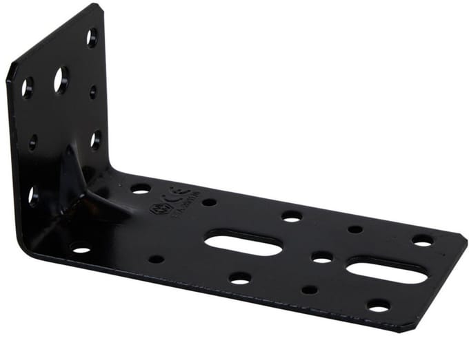 Hoekanker Ril - 60 x 120 x 60 x 2.5 mm - Zwart