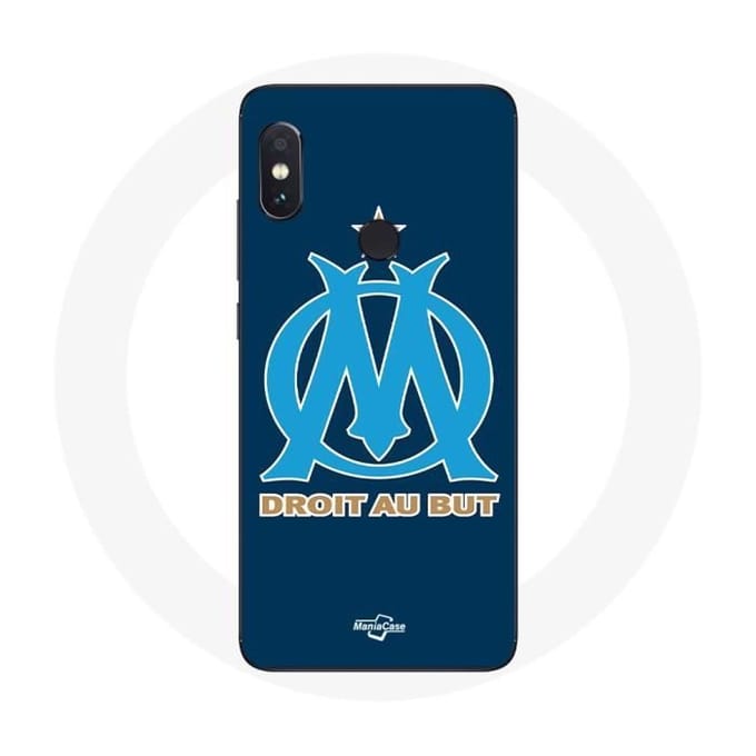 Coque - Olympique de Marseille - Xiaomi Redmi Note 5 Pro - Souple - Protection - Logo bleu bleu