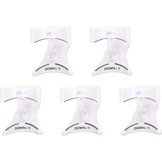 5 stuks Magnetische Wimper Applicator Clip Groothoek Boog Gemakkelijk Dragen Wimpers Helper Tool white