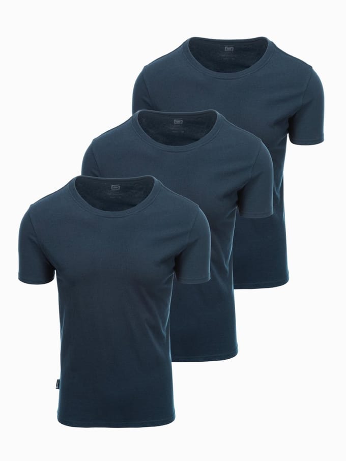 OMBRE T-shirt - Regular Fit - Katoen - Korte Mouw Marine S