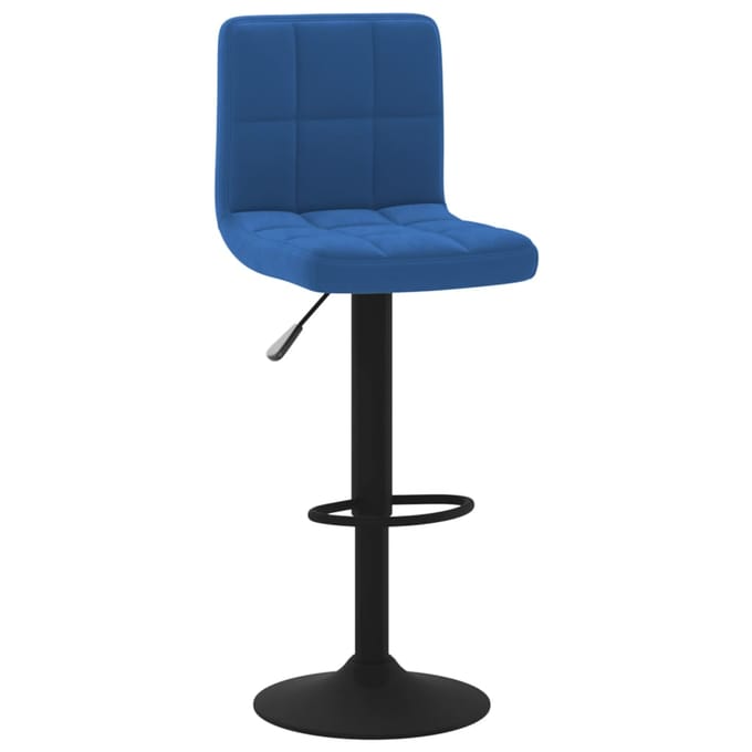 vidaXL - Barkrukken - 2 - st - fluweel - blauw