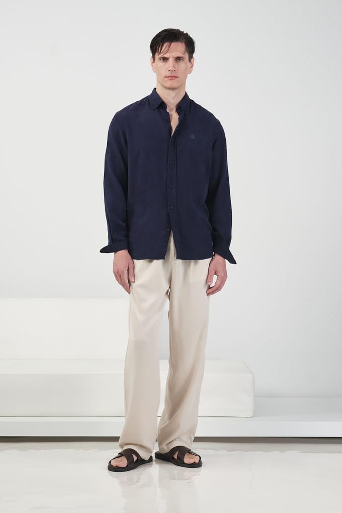 Tencel Overhemd met Knopen