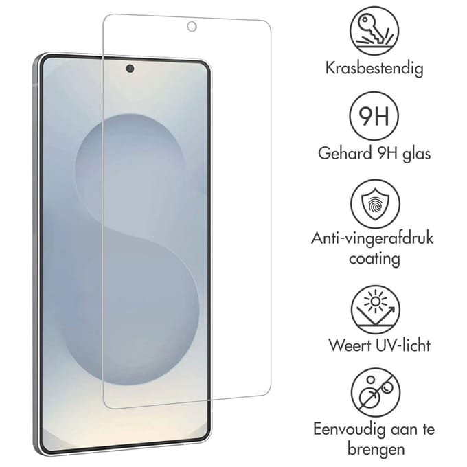 Accezz Screen Protector - Geschikt voor Samsung Galaxy S25 Edge - Gehard Glas Screenprotector