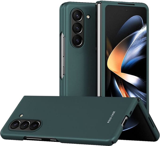 Geschikt voor Samsung Galaxy Z Fold 5 Hard Back Cover Hoesje - Groen