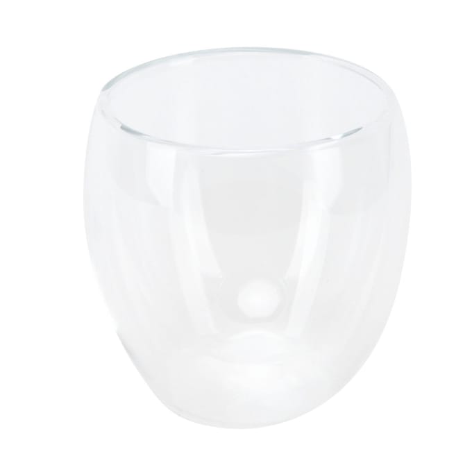 Tasse à lait transparente à 2 couches cylindrique résistante à la chaleur pour boisson maison Type 1 white