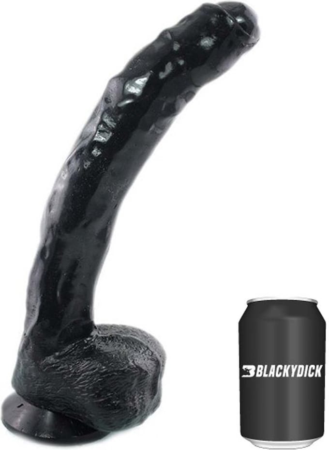 Gangbangster - Dildo - Powell - 26 x 5 cm - PVC - Zwart