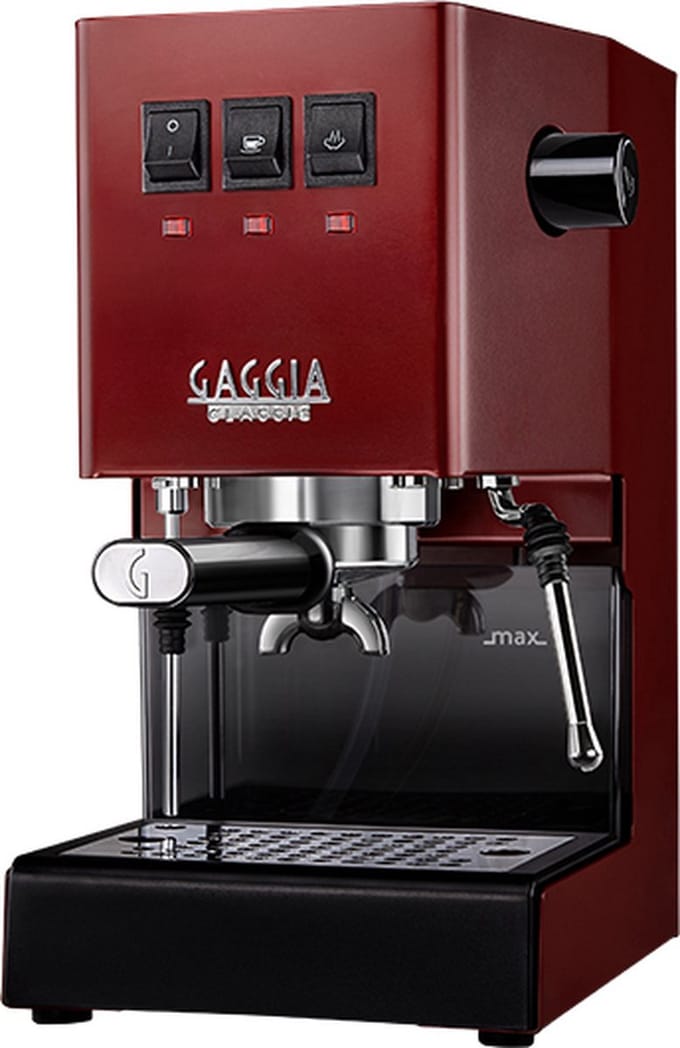 Gaggia Classic E24 - 15bar - 2.1L waterreservoir - Cherry Red