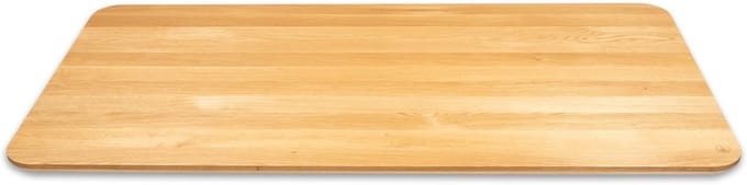 Massief Eikenhouten Bureaublad met Zwitserse Rand (160x60 cm) - Geolied Werkblad