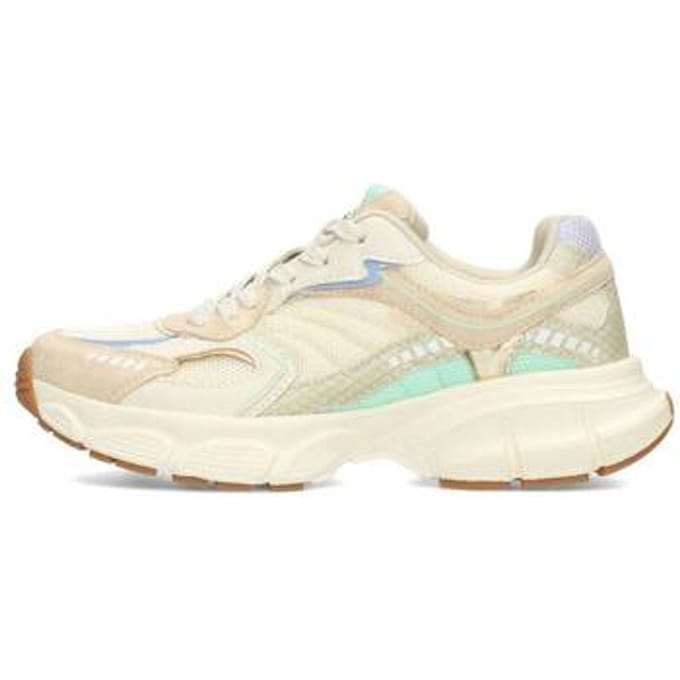 POSH by Poelman LISE Dames Sneakers - Blauw met combinatie