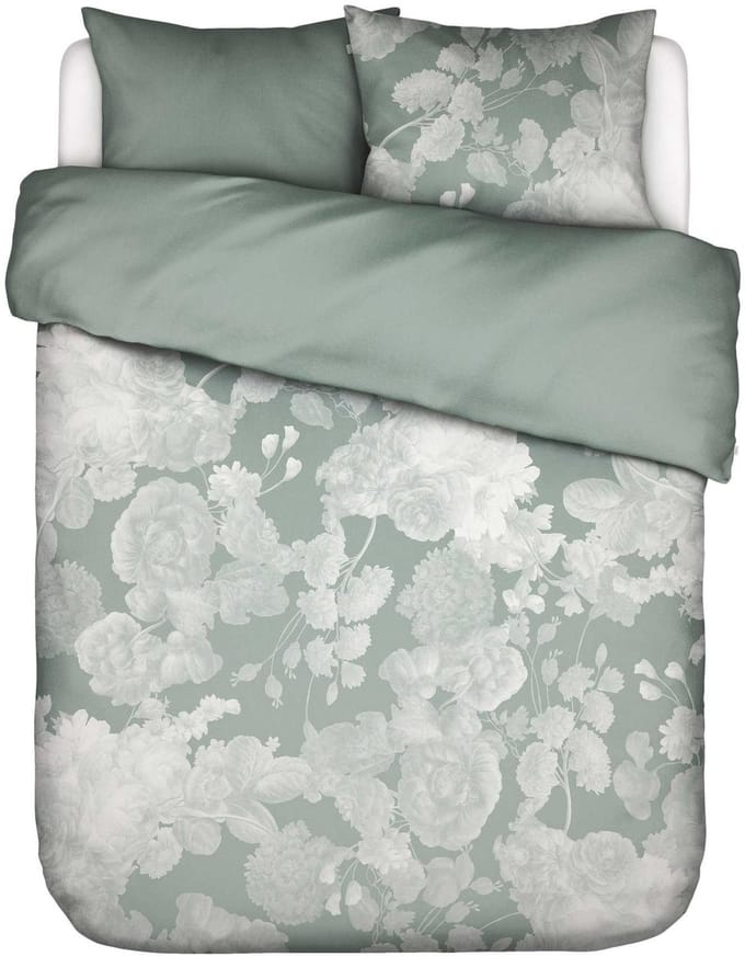 Essenza Eunice Dekbedovertrek Dusty teal - Lits-Jumeaux - 240x200/220 cm
