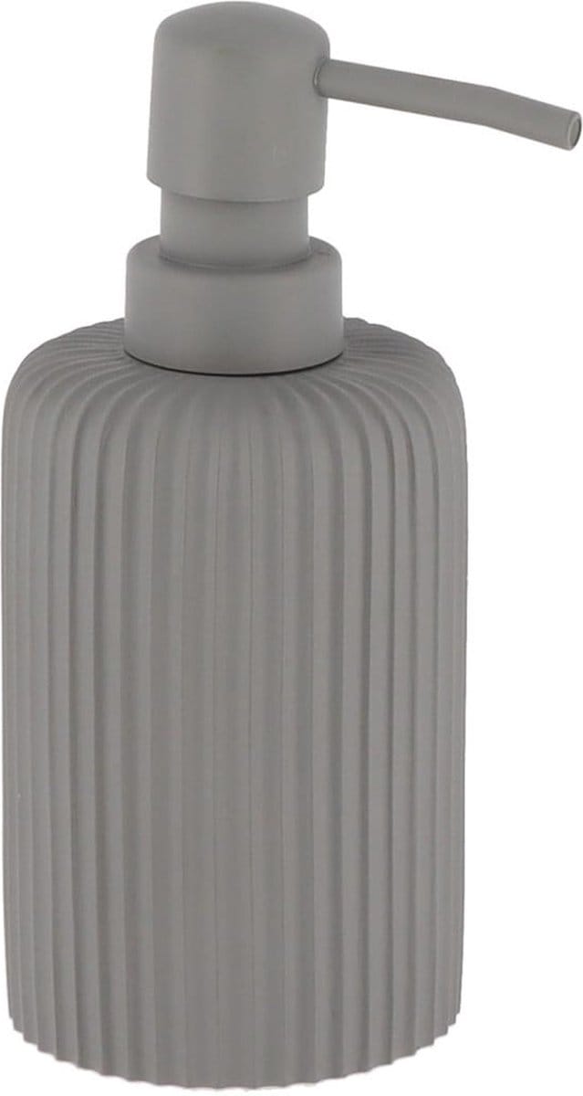 Tendance Zeeppompje 101 series - grijs - geribbeld - PS - D7 x H17 cm - 230 ml - badkamer
