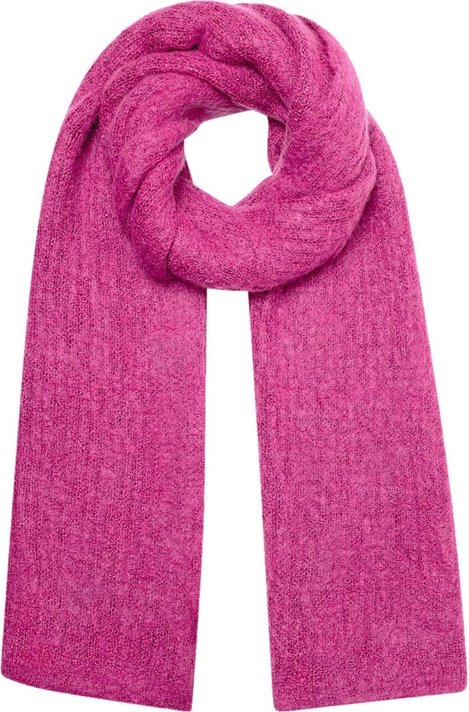 Roze Wintersjaal Basic - Dikke Lange Warme Dames Sjaals - Winter Musthaves - Winter Accessoires - Roze